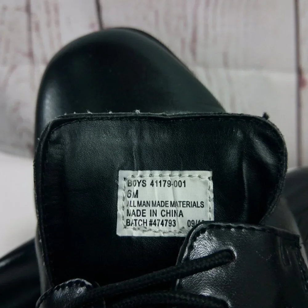 Stacy Adams Boys Black Dress Shoes 6M